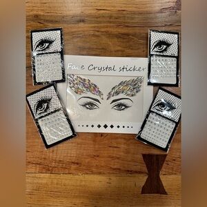NWT FACE STICKERS crystals